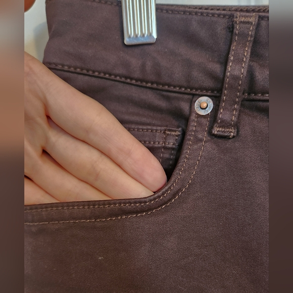 ASOS split hem brown denim - Picture 7 of 7